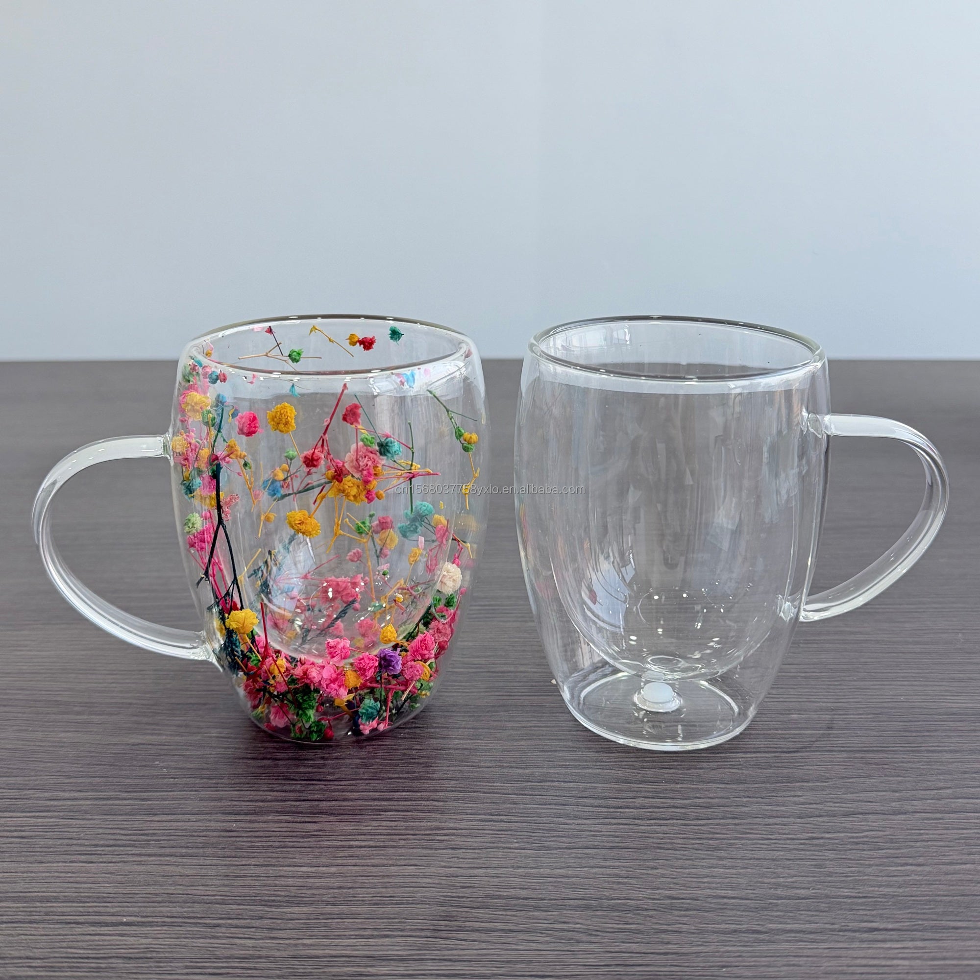 12oz Glass Snowglobe Mug