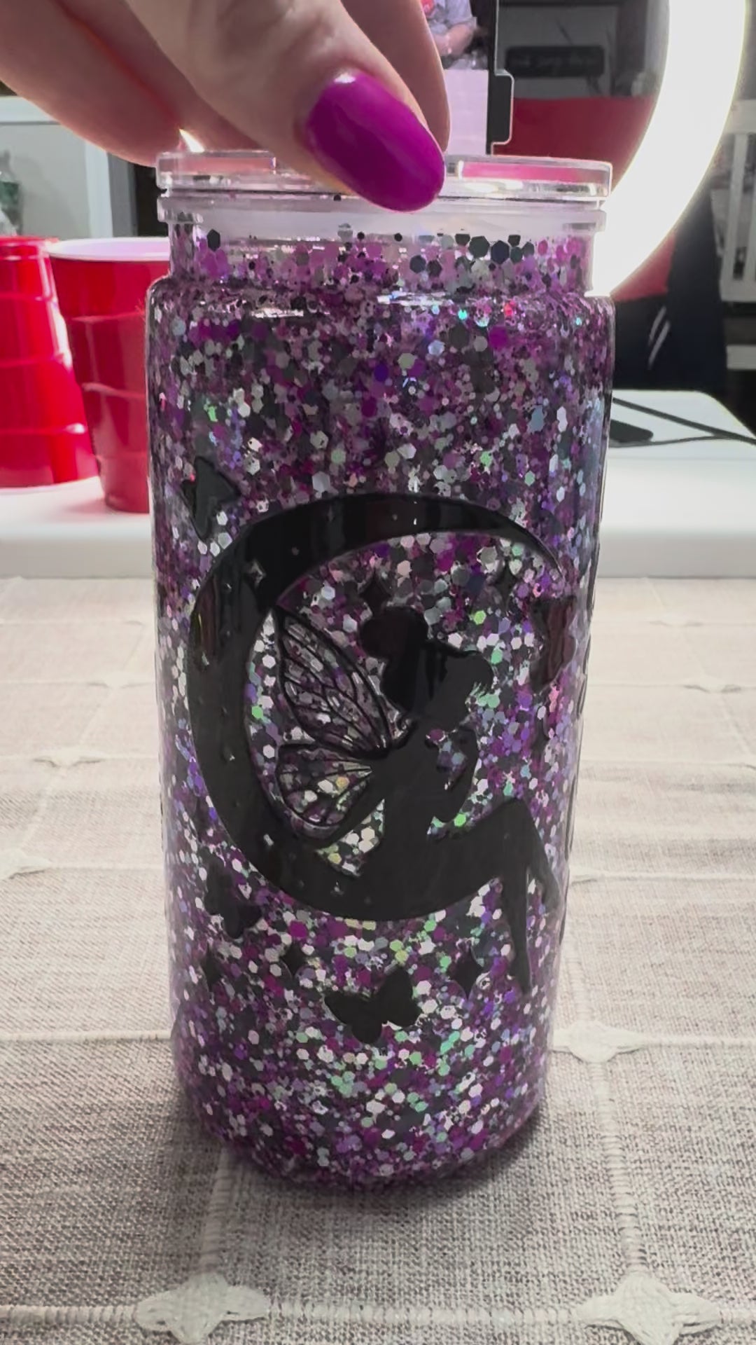 Pre Made Galaxy Tink Tumbler